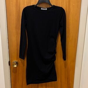 EcoWish Black Long Sleeve Dress